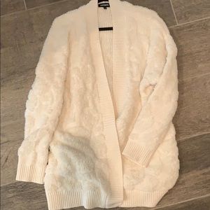 Cream Sweater/Cardigan, XL, new (no tags)